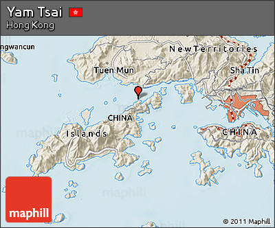 Shaded Relief 3D Map of Yam Tsai