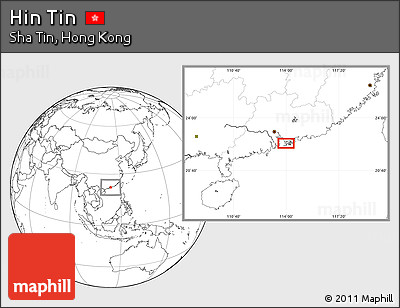 Blank Location Map of Hin Tin