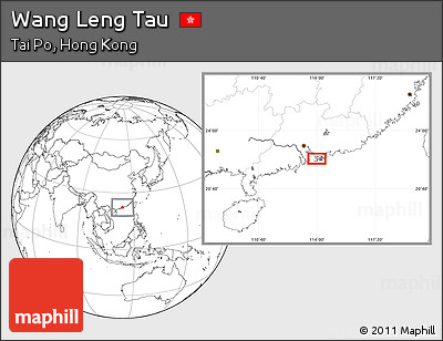 Blank Location Map of Wang Leng Tau