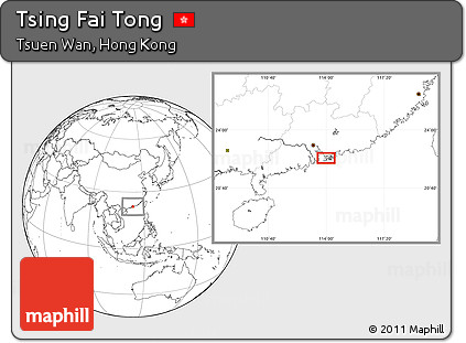Blank Location Map of Tsing Fai Tong