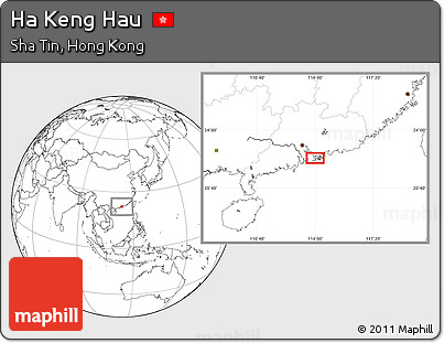 Blank Location Map of Ha Keng Hau