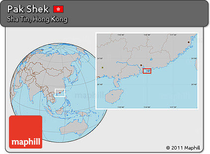 Gray Location Map of Pak Shek