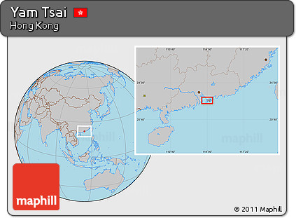 Gray Location Map of Yam Tsai