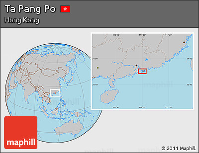 Gray Location Map of Ta Pang Po