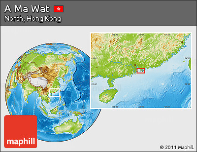 Physical Location Map of a Ma Wat
