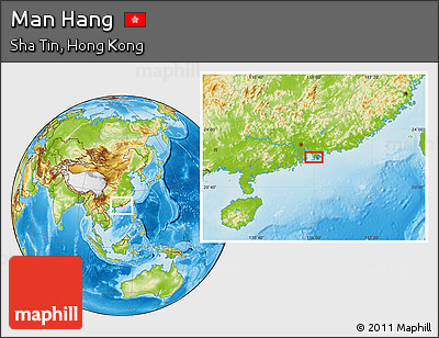 Physical Location Map of Man Hang