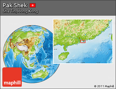 Physical Location Map of Pak Shek