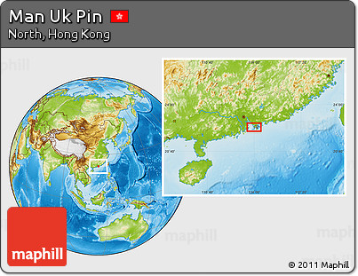 Physical Location Map of Man Uk Pin