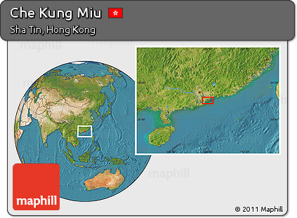 Satellite Location Map of Che Kung Miu