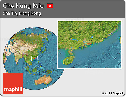 Satellite Location Map of Che Kung Miu