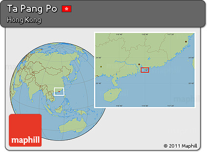 Savanna Style Location Map of Ta Pang Po
