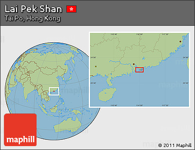 Savanna Style Location Map of Lai Pek Shan