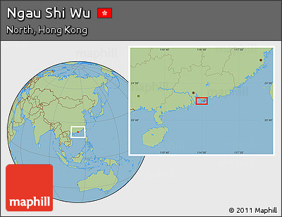 Savanna Style Location Map of Ngau Shi Wu