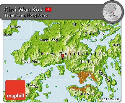 Physical Map of Chai Wan Kok