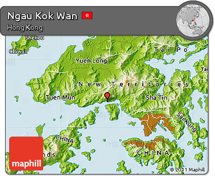 Physical Map of Ngau Kok Wan