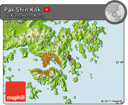 Physical Map of Pak Shin Kok