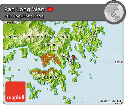 Physical Map of Pan Long Wan