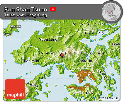 Physical Map of Pun Shan Tsuen