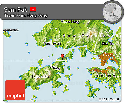 Physical Map of Sam Pak
