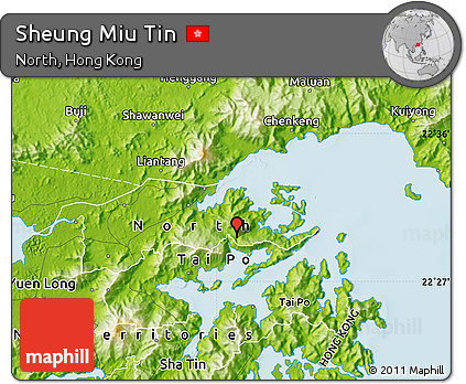 Physical Map of Sheung Miu Tin
