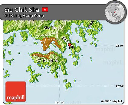 Physical Map of Siu Chik Sha