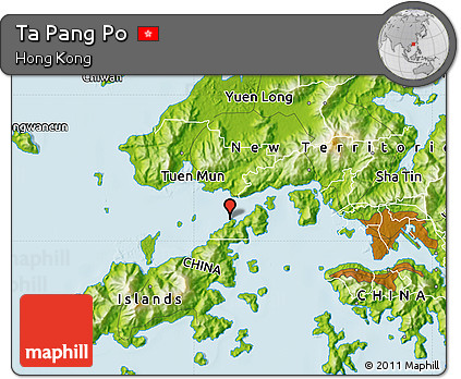 Physical Map of Ta Pang Po
