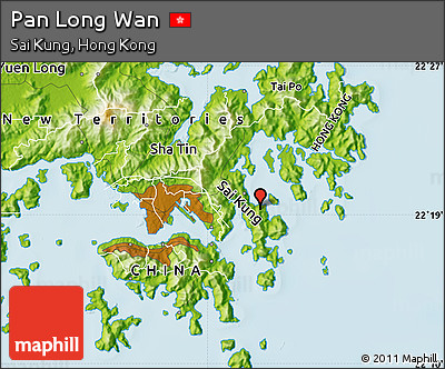 Physical Map of Pan Long Wan