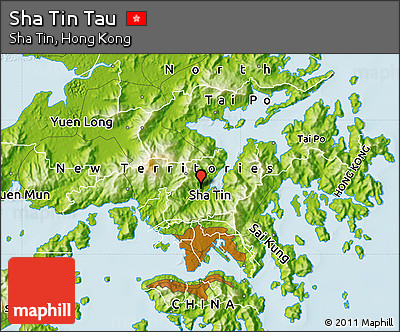 Physical Map of Sha Tin Tau
