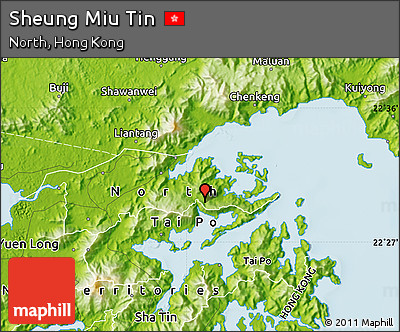 Physical Map of Sheung Miu Tin