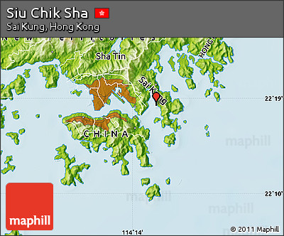 Physical Map of Siu Chik Sha