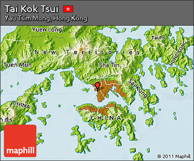 Physical Map of Tai Kok Tsui