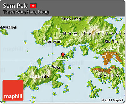 Physical Map of Sam Pak