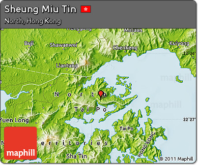 Physical Map of Sheung Miu Tin
