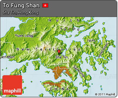 Physical Map of to Fung Shan