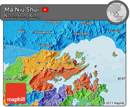 Political Map of Ma Niu Shui
