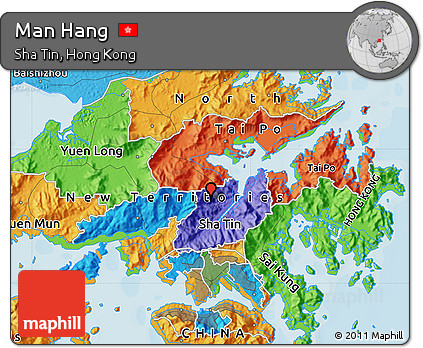 Political Map of Man Hang