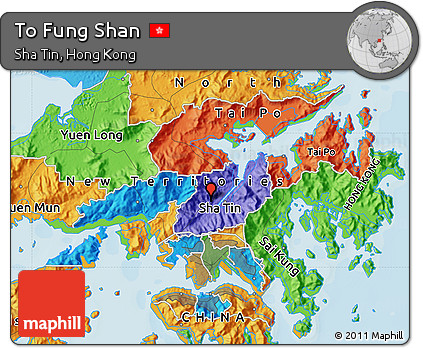 Political Map of to Fung Shan