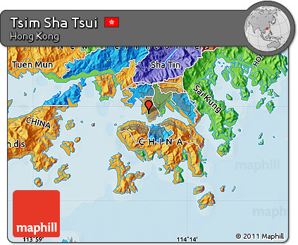 Political Map of Tsim Sha Tsui