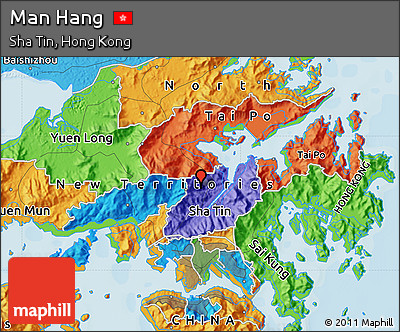 Political Map of Man Hang