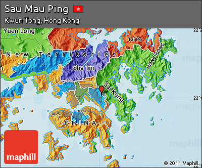 Political Map of Sau Mau Ping