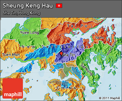 Political Map of Sheung Keng Hau