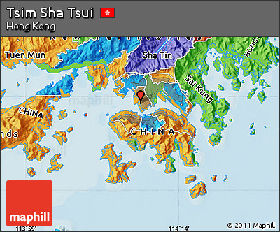 Political Map of Tsim Sha Tsui