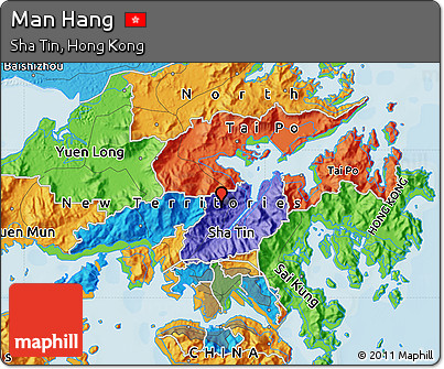 Political Map of Man Hang