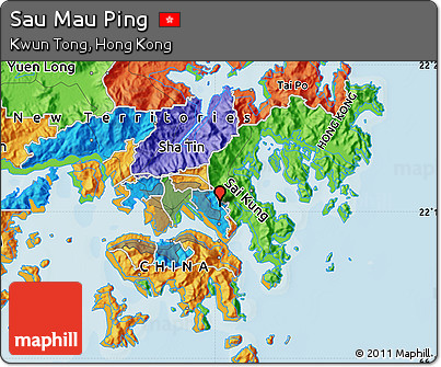 Political Map of Sau Mau Ping
