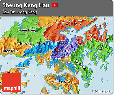 Political Map of Sheung Keng Hau