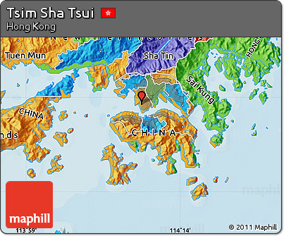 Political Map of Tsim Sha Tsui