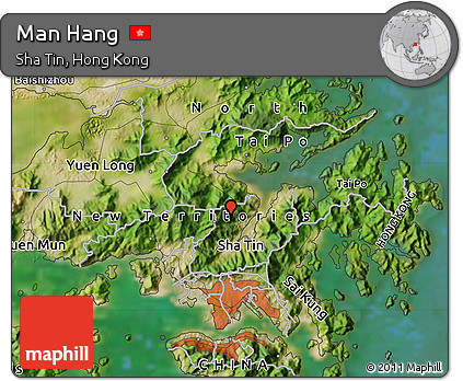 Satellite Map of Man Hang