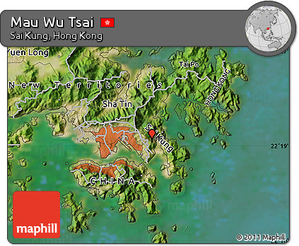 Satellite Map of Mau Wu Tsai