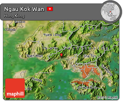 Satellite Map of Ngau Kok Wan