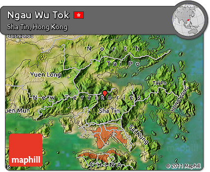 Satellite Map of Ngau Wu Tok